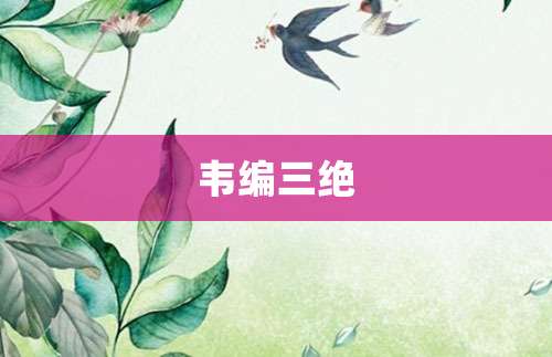 韦编三绝