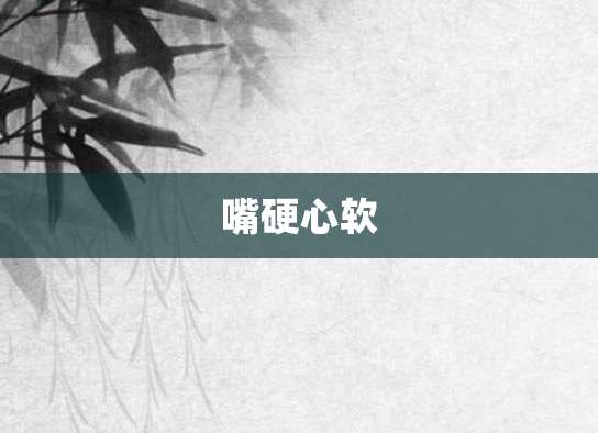 嘴硬心软