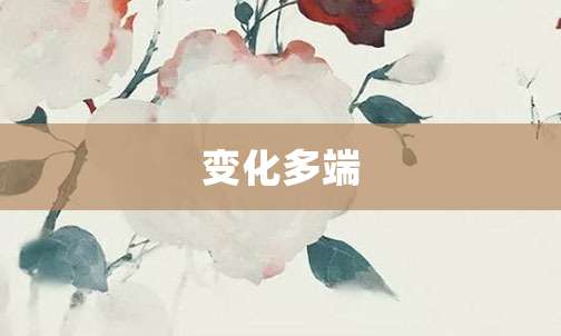 变化多端