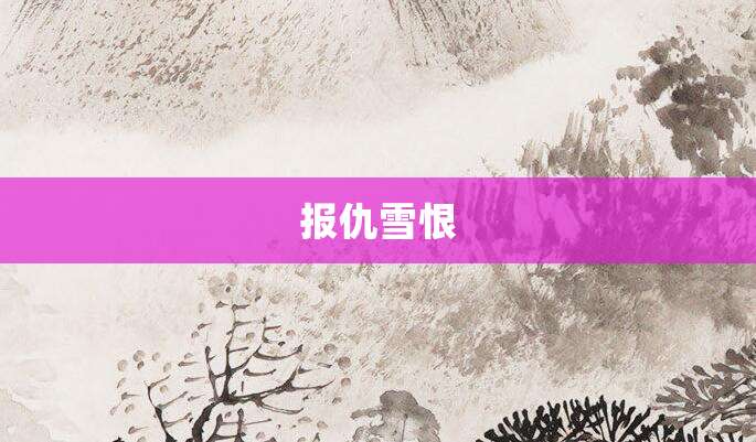 报仇雪恨